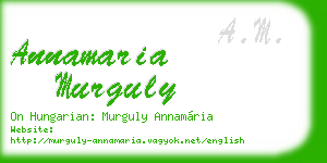 annamaria murguly business card